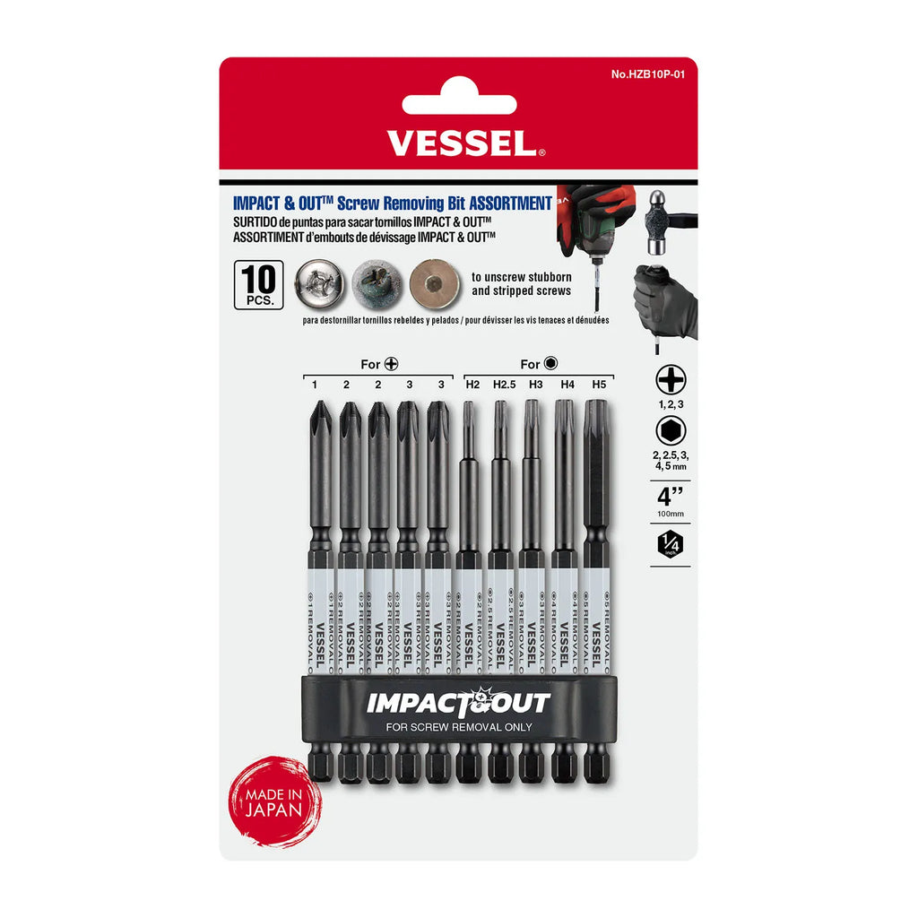 Impact & Out Screw Removing Bit ASSORTMENT