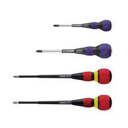 BALL GRIP JISDRIVE Screwdriver 4PC. Set
