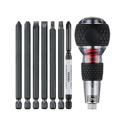 IMPACT & OUT Screwdriver & 7PC. Bit Set