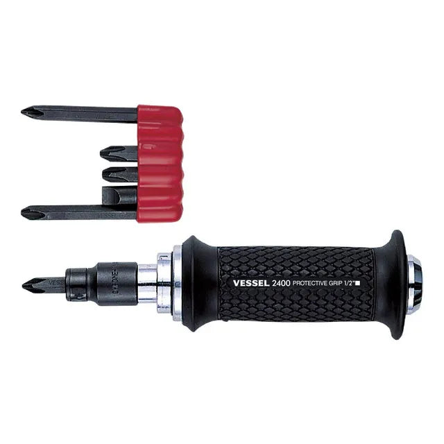 Manual Impact Driver with Cushion Grip Handle 5/16" Hex & 1/2" SQ Drive Set