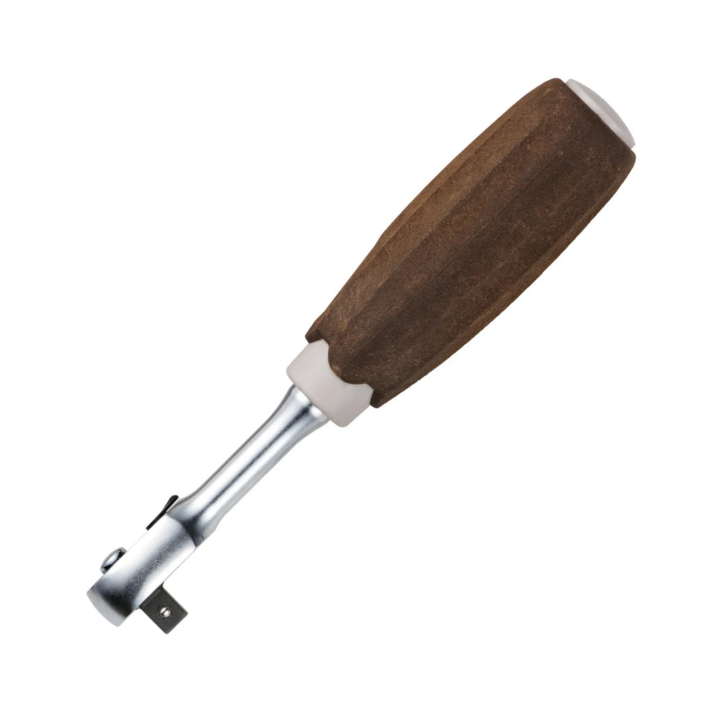 WOOD-COMPO Ratchet Handle No.HRH2-W 1/4" SQ Drive