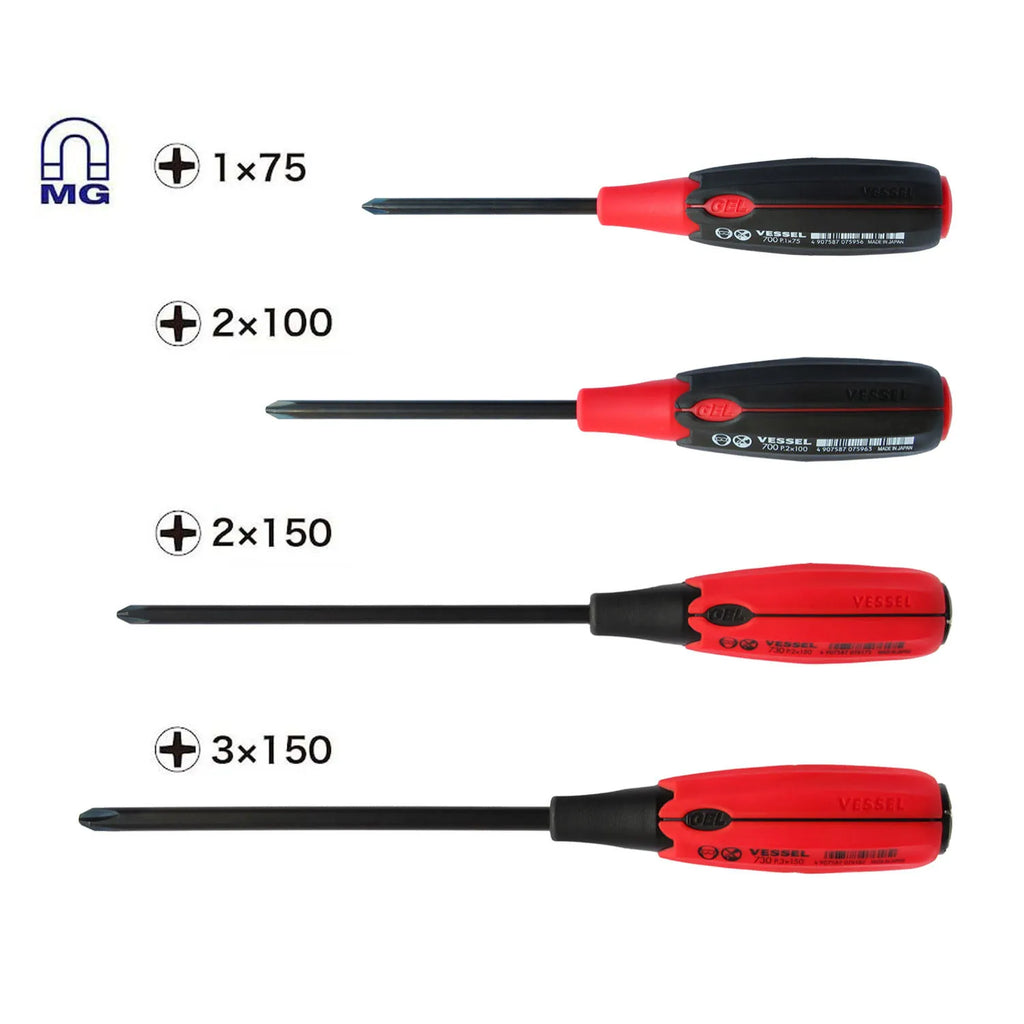 SUPER CUSHION JISDRIVE Screwdriver 4PC. Set