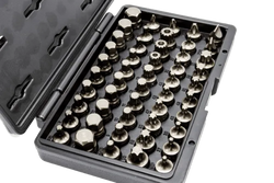IMPACT MASTER Set, 50 Piece, Half Cut Torx, Hex, Flat, Philips, & XZN Drivers,  3/8" Sq. Dr.