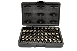 IMPACT MASTER Set, 50 Piece, Half Cut Torx, Hex, Flat, Philips, & XZN Drivers,  3/8" Sq. Dr.