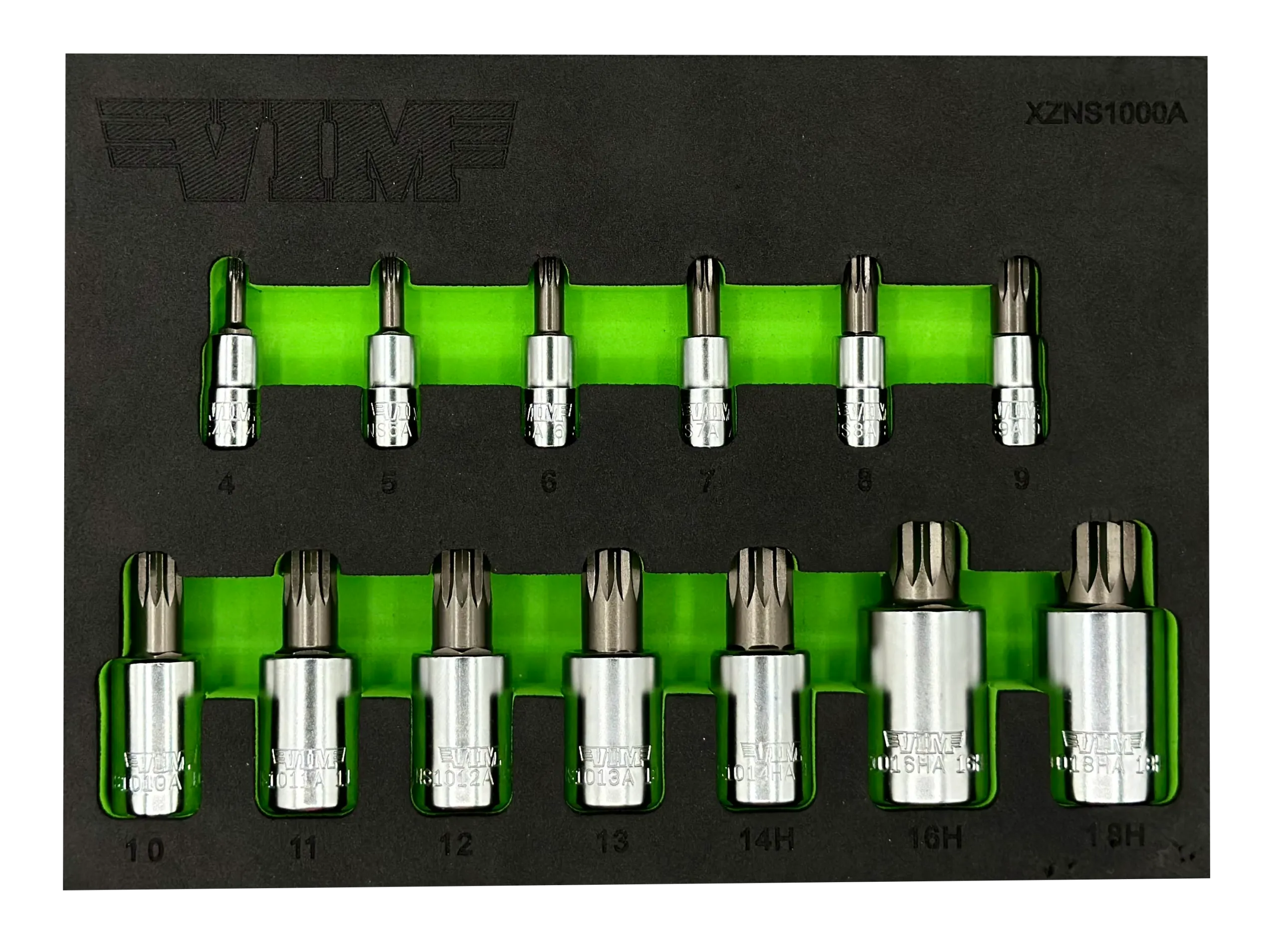 13 PC. XZN TRIPLE SQUARE DRIVER SET - S2 STEEL