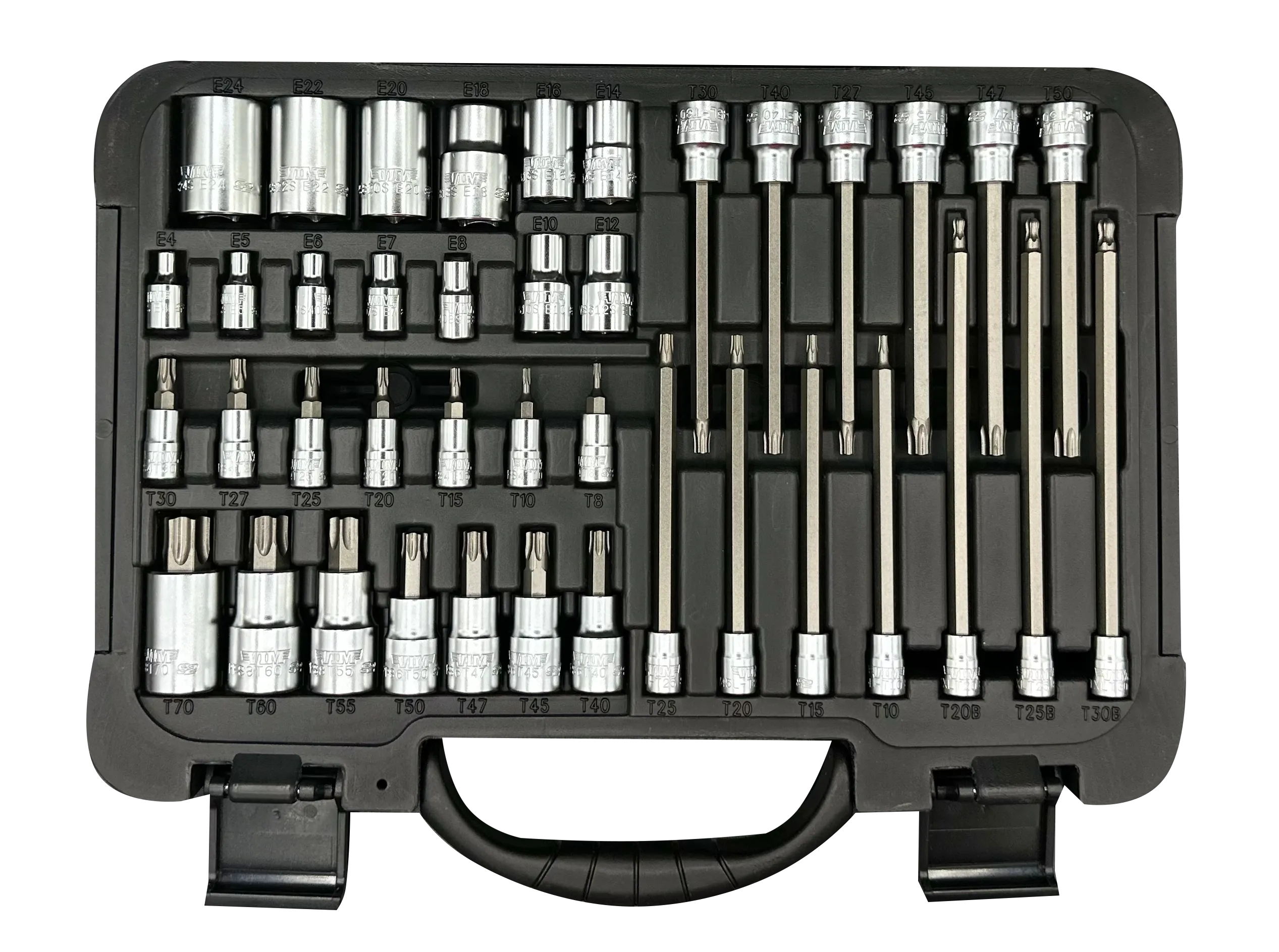 40 PC. ELITE TORX MASTER DRIVER AND SOCKET SET - S2 STEEL