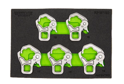 5 PC. 3/8'' DR. RATCHETING FLARE NUT  SET (15, 16, 17, 18, 19MM)