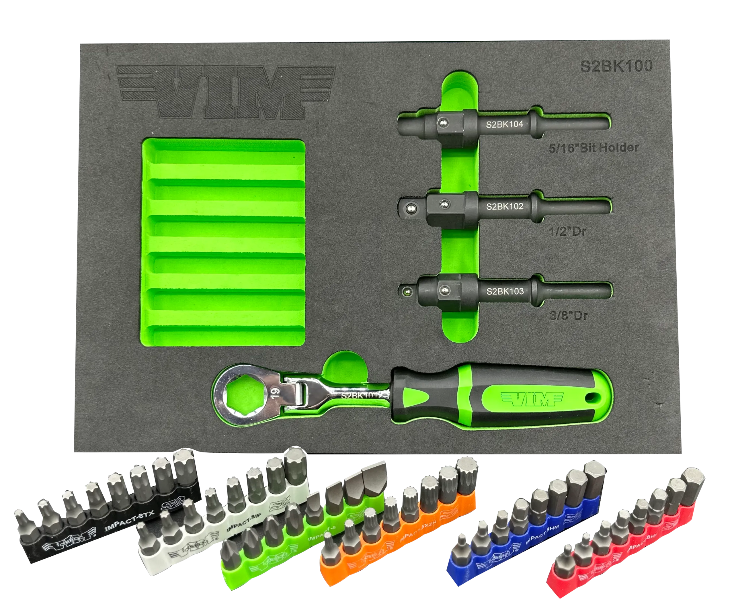 52 PC. SHAKE 2 BREAK MASTER KIT W/ IMPACT BITS