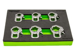 6 PC. 3/8'' DR. RATCHETING FLARE NUT WRENCH SET