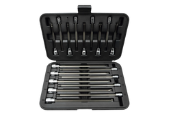18 pc. Long Torx Master Set, 9pc 4.5" Long T10 tru T50, 9 pc 8" long T10 thru T50