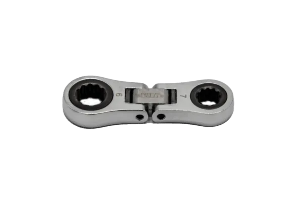 Nano flex ratcheting wrench set