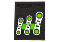 Nano flex ratcheting wrench set