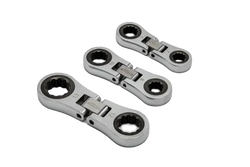 Nano flex ratcheting wrench set