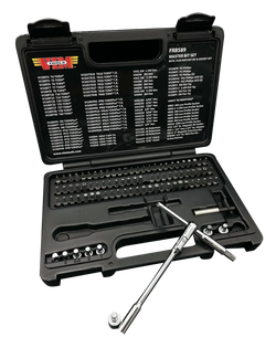 89 piece master bit set with 1/4" flex ratchet (includes RFB400K)