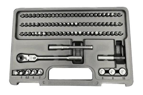89 piece master bit set with 1/4" flex ratchet (includes RFB400K)