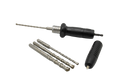 Hammer Drill Adapter, 4 Carbide Tipped Hammer Drills, 3/16", 1/4", 3/8", & 1/2"