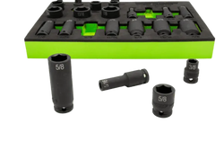 22 PC. 3/8" DR. SAE  IMPACT SOCKET SET