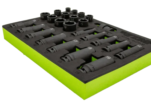 25 PC. 3/8" DR. METRIC  IMPACT SOCKET SET