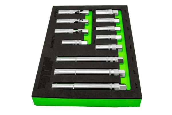 12 PC. 3/8'' DR. MAGNETIC SPARK PLUG MASTER SET