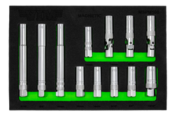 12 PC. 3/8'' DR. MAGNETIC SPARK PLUG MASTER SET