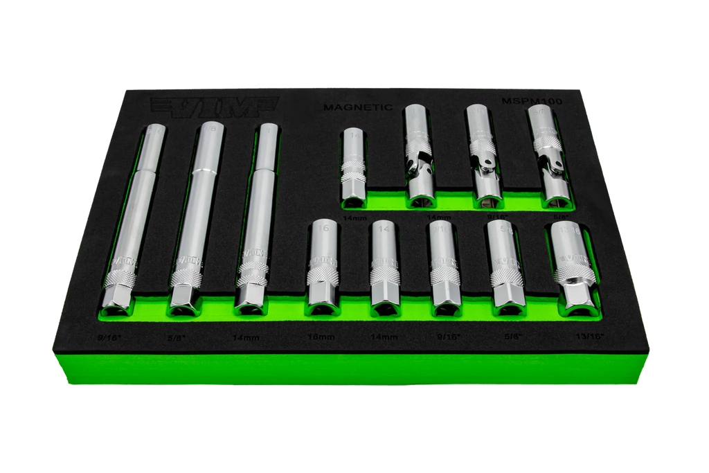 12 PC. 3/8'' DR. MAGNETIC SPARK PLUG MASTER SET