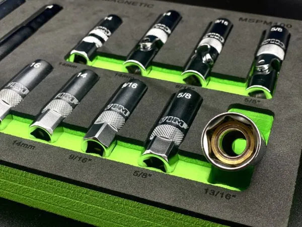 12 PC. 3/8'' DR. MAGNETIC SPARK PLUG MASTER SET