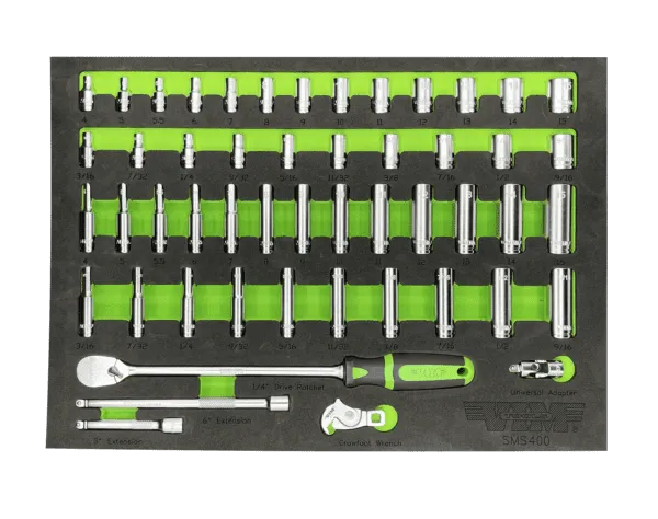 51 PC. 1/4'' DR. SOCKET MASTER SET