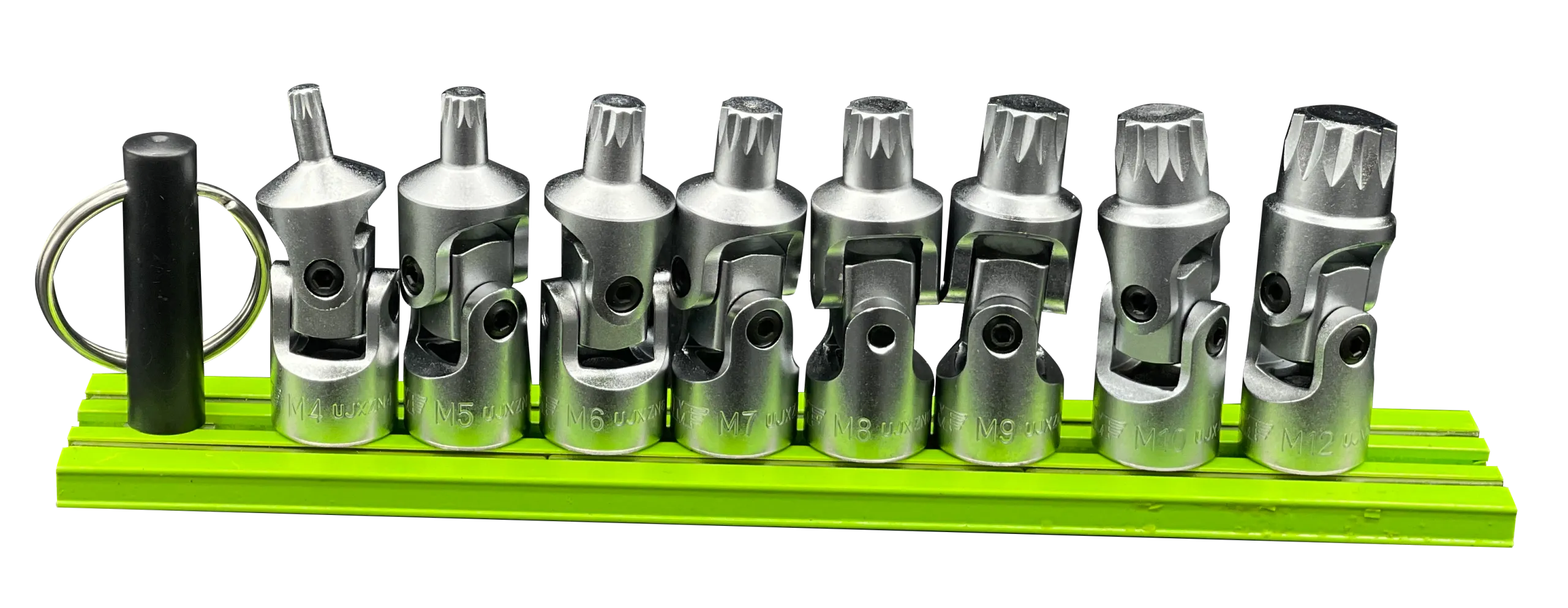 Universal Joint XZN Triple Square Driver Set,6Pc, 1/4" sq. drive