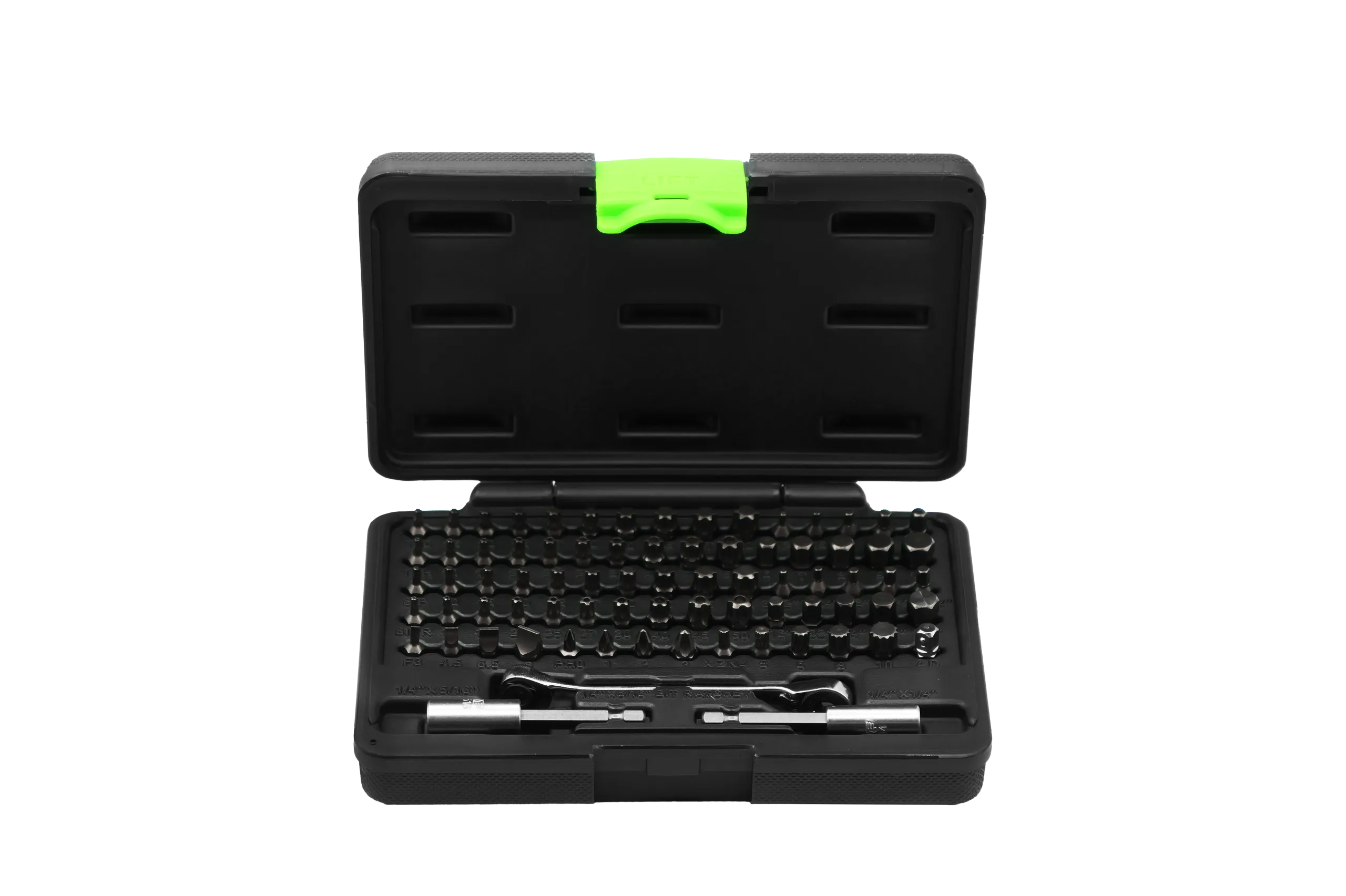 VIM Half Cut Master Bit Set, 77 pc, 5/8" long bits, all Torx, Hex , XZN Phillips and flat