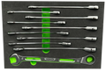 10 PC. SLIM ANGLED RATCHETING WRENCH SET
