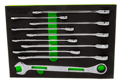 10 PC. SLIM ANGLED RATCHETING WRENCH SET
